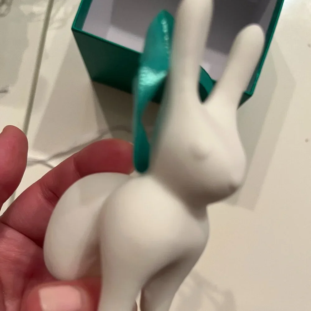 Jonathan Adler Menagerie Rabbit Ornament Porcelain Easter‎ Decor Gift (new/x)